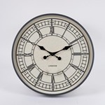 WALL CLOCK PLASTIC ANTIQUE BROWN - BEIGE 40.6x4.3x40.6cm