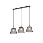 PENDANT LIGHT FIXTURES METAL 3LIGHTS 3XE27 MAX 15W 370X370X1260mm BLACK ARTE ILLUMINA OGGI