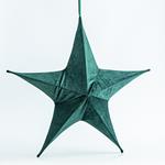 VELVET STAR, GREEN, 80cm
