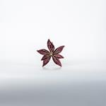 VELVET FLOWER, BURGUNDY, 20cm