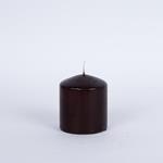 DECORATIVE CANDLE BROWN 7x8cm.