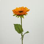 FLOWER/BRANCH, SUNFLOWER, ORANGE, 45cm