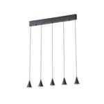 PENDANT LIGHT FIXTURES LED 25W 680X1200mm BLACK ARTE ILLUMINA CAMPANELLE