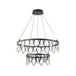 ΦΩΤΙΣΤΙΚΟ ΚΡΕΜΑΣΤΟ ΟΒΑΛ LED 85W 5100Lm 3000K Φ800mm ΜΑΥΡΟ ARTE ILLUMINA LEVATE