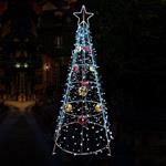 LIGHTED TREE 3D, 600 LED, 100x270cm