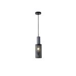 PENDANT LIGHT FIXTURES CONCRETE&IRON 1XE27 MAX 40W 100X100X340mm BLACK ARTE ILLUMINA SCOURO