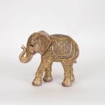 TABLE DECORATIVE, ELEPHANT, GOLD, 21x9x18.5cm