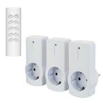 SCHUKO SOCKET WITH REMOTE AND SHUTTER PROTECTION SET 3PCS
