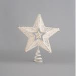 TOP TREE, STAR, WHITE, WITH LITTLE STAR INSIDE, 25x30cm