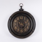 WALL CLOCK PLASTIC ANTIQUE DARK BROWN 55.9x4.4x45cm