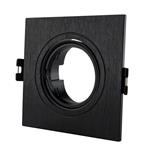 SPOT RECESSED ADJUSTABLE SPQUARE PC GU10 BLACK 128080