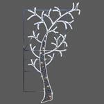 POLE DECORATION PROFESSIONAL DESIGN TREE, WHITE LED ROPE LIGHT, WITH WARM WHITE LED, IP44