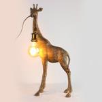 WALL LAMP, GIRAFFE, POLYRESIN, GOLD, 30x16x60cm