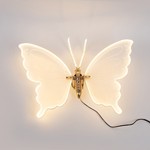 LIGHTED BUTTERFLY 60cm, 12V ADAPTOR, 120 LED/M, WARM WHITE LED, LEAD WIRE 3m, IP44