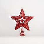TOP TREE, STAR, RED, WITH LITTLE STAR INSIDE, 25x30cm