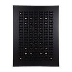 ΠΙΝΑΚΑΣ ΚΑΜΒΑΣ ΛΟΥΛΟΥΔΙΑ ΜΕ ΜΠΙΛΙΕΣ ΜΑΥΡΟΣ - ΧΡΥΣΟΣ 90x3.5x120cm