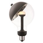 LAMP LED "MOVE ME" G120 E27 5,5W 2700K 220-240V BLACK/SILVER