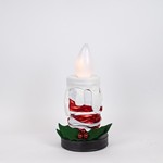FOLDABLE CANDLE WITH MOVING FLAME, CANDY, BATTERY-OPERATED, 100cm