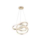 PENDANT LIGHT FIXTURES ALUMINIUM LED 38W 3000Κ 500x1200mm GOLD ARTE ILLUMINA ORION