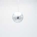 BALL, METALLIC SILVER, SET 3PCS,  10cm