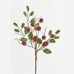TWIG, WITH RED BERRIES, 37cm