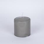 DECORATIVE CANDLE GREY 9x10cm.