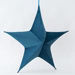 VELVET STAR, BLUE, 80cm