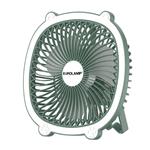 TABLE FAN RECHARGEABLE Φ17 WITH LED MIND GREEN