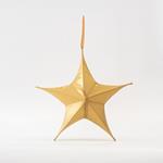 STAR,FABRIC IRIDESCENT GOLD, 40cm