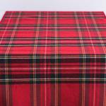 TABLE RUNNER RED CHECKERED PATTERN, 35x150cm