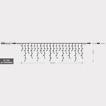 ΒΡΟΧΗ, 144 LED 3mm, 36V, ΕΠΕΚΤΑΣΗ ΕΩΣ 3, 8 ΠΡΟΓΡΑΜΜΑΤΑ, ΔΙΑΦΑΝΟ ΚΑΛΩΔΙΟ, ΘΕΡΜΟ ΛΕΥΚΟ LED, ΠΡΟΕΚΤΑΣΗ ΠΑΡΟΧΗΣ 300cm, 300x60cm, ΙΡ44