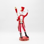 MOUSE SOLDIER, RED, POLYRESIN, 17.5x40.2cm