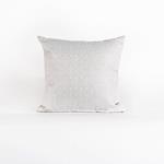 PILLOW, SILVER WITH WHITE LEAVES, 45x45cm