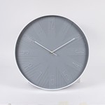 WALL CLOCK PLASTIC GREY - WHITE 30.4x4x30.4cm