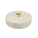 ΔΙΑΚΟΣΜΗΤΙΚΟ ΚΟΥΤΙ ΤΣΙΜΕΝΤΕΝΙΟ ΛΕΥΚΟ 25x25x29.5cm