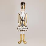 NUTCRACKER WITH SIGN, METAL, GOLD, 27.30x27.95x165cm