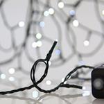 ΣΕΙΡΑ, 300 LED 3mm, 31V ΜΕΤΑΣΧΗΜΑΤΙΣΤΗ, 8 ΠΡΟΓΡΑΜΜΑΤΑ, ΠΡΑΣΙΝΟ PVC ΚΑΛΩΔΙΟ, ΛΕΥΚΟ LED ΑΝΑ 5cm, ΠΡΟΕΚΤΑΣΗ ΠΑΡΟΧΗΣ 3m, ΙΡ44