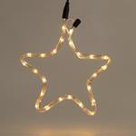 STAR, 1m LED ROPE LIGHT, 2-WAY, WARM WHITE, 32x29cm, IP44