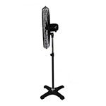METAL INDUSTRIAL STAND FAN BLACK  Φ81 190W WITH OSCILLATION BUTTON