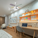 KIDS CEILING FAN HELICOPTER WHITE 29W WITH LED LIGHT 48W AND CONTROL