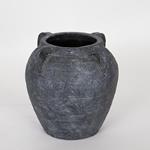 POT, WHITE, WITH HANDLERS, 21.5x21.5x21.5cm