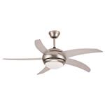 DECORATIVE FAN WITH 1 LIGHT E27 NICKEL MAT WITH CONTROL Φ122 70W