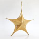 STAR,FABRIC METALLIC GOLD, 110cm