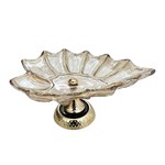 ΔΙΑΚΟΣΜΗΤΙΚΟ ΜΠΩΛ ΓΥΑΛΙΝΟ - ΜΕΤΑΛΛΙΚΟ ΧΡΥΣΟ - ΜΑΥΡΟ 30x20x17cm