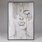 ΠΙΝΑΚΑΣ ΚΑΜΒΑΣ ΜΕ ΠΛΑΙΣΙΟ ΠΡΟΣΩΠΟ ΜΠΕΖ 80x120cm