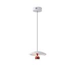 PENDANT LIGHT FIXTURES ALUMINIUM LED 8W 3000Κ 400Lm Φ230mm RED ARTE ILLUMINA ENIGMA