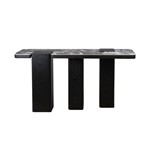 ΚΟΝΣΟΛΑ MDF - ΟΨΗ ΜΑΡΜΑΡΟΥ ΛΕΥΚΗ - ΜΑΥΡΗ 150x40x79.4cm