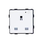 SMART WIFI 13Α UK TYPE SOCKET WITH INDICATOR, ON/OFF BUTTON AND POWER METERING WHITE COLOR