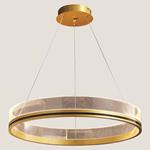 LIGHT FIXTURES HANGING ROUND LED 55W Φ80x7 GOLD