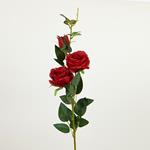 FLOWER/BRANCH, ROSE, RED, 78cm
